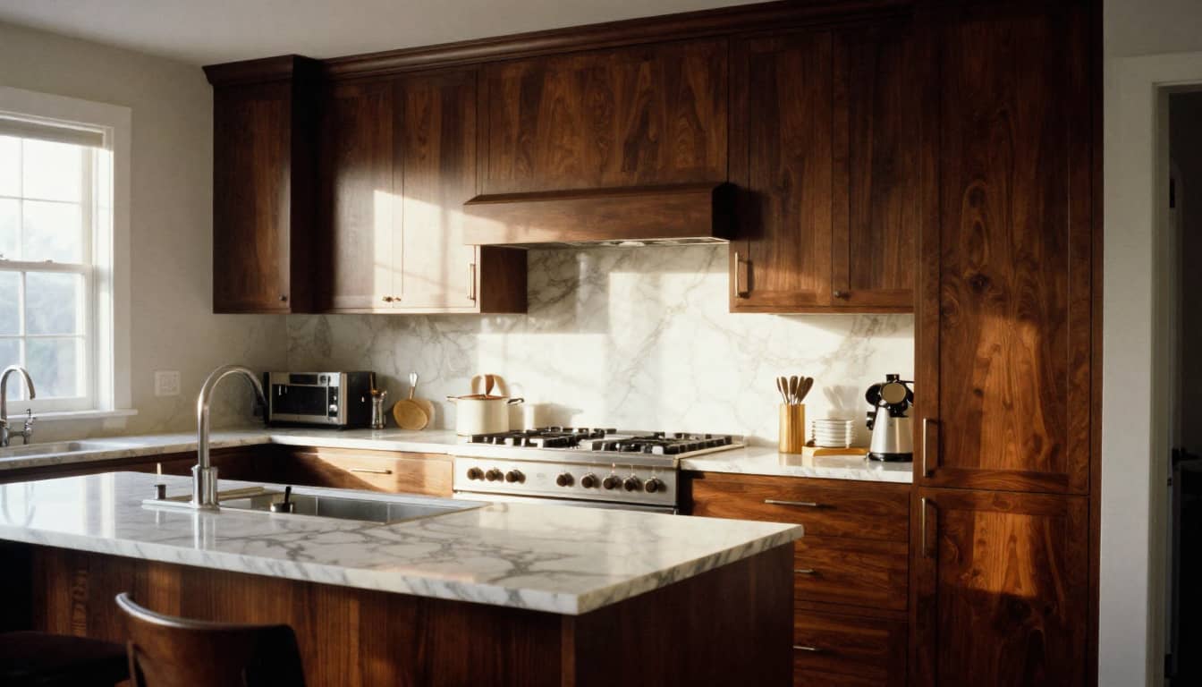 Custom kitchen built by Carolina Custom Homes in Moore County, NC