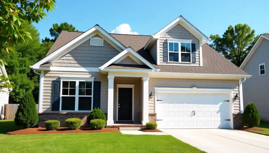 New construction single-family home by a national home builder