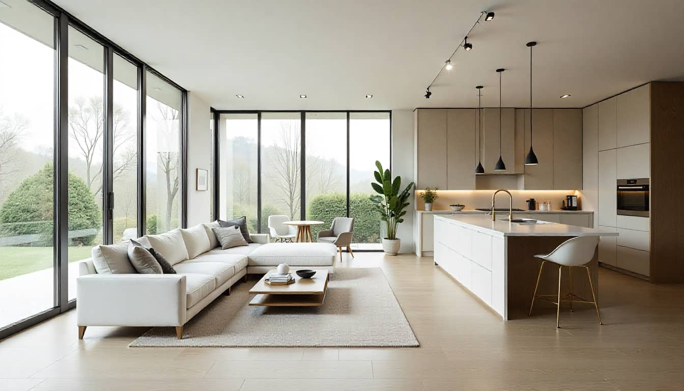 Open-concept living area in a True Homes new construction home