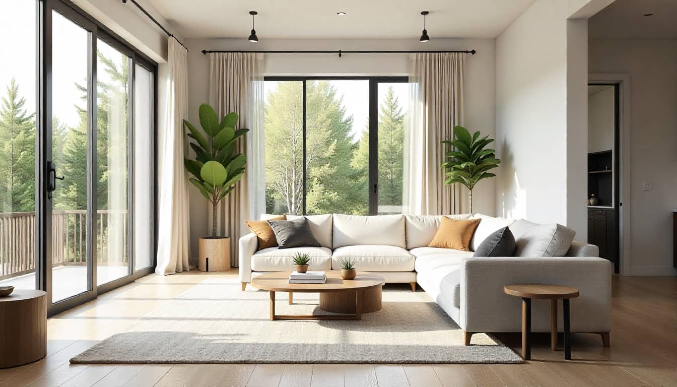 Open-concept living space in an RBC Homes new construction home