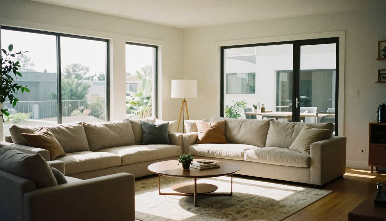Open living area in a Sandhills Home Builders new home